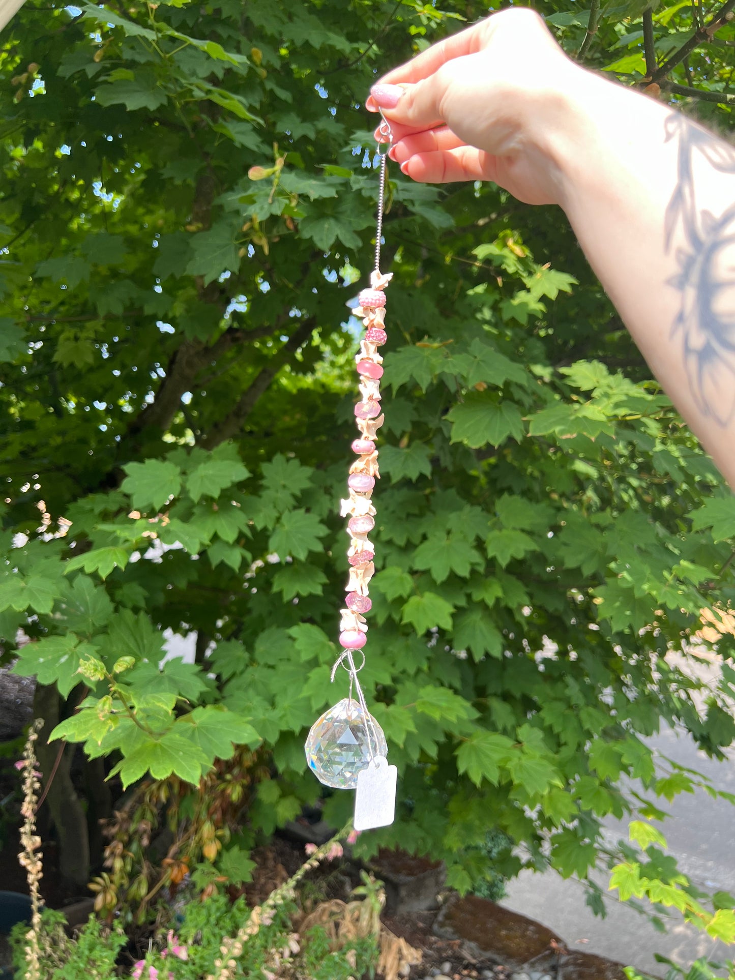 Vertebrae and Bead Suncatcher