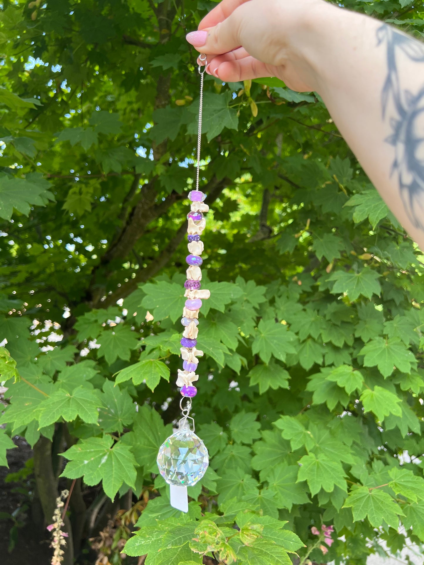 Vertebrae and Bead Suncatcher