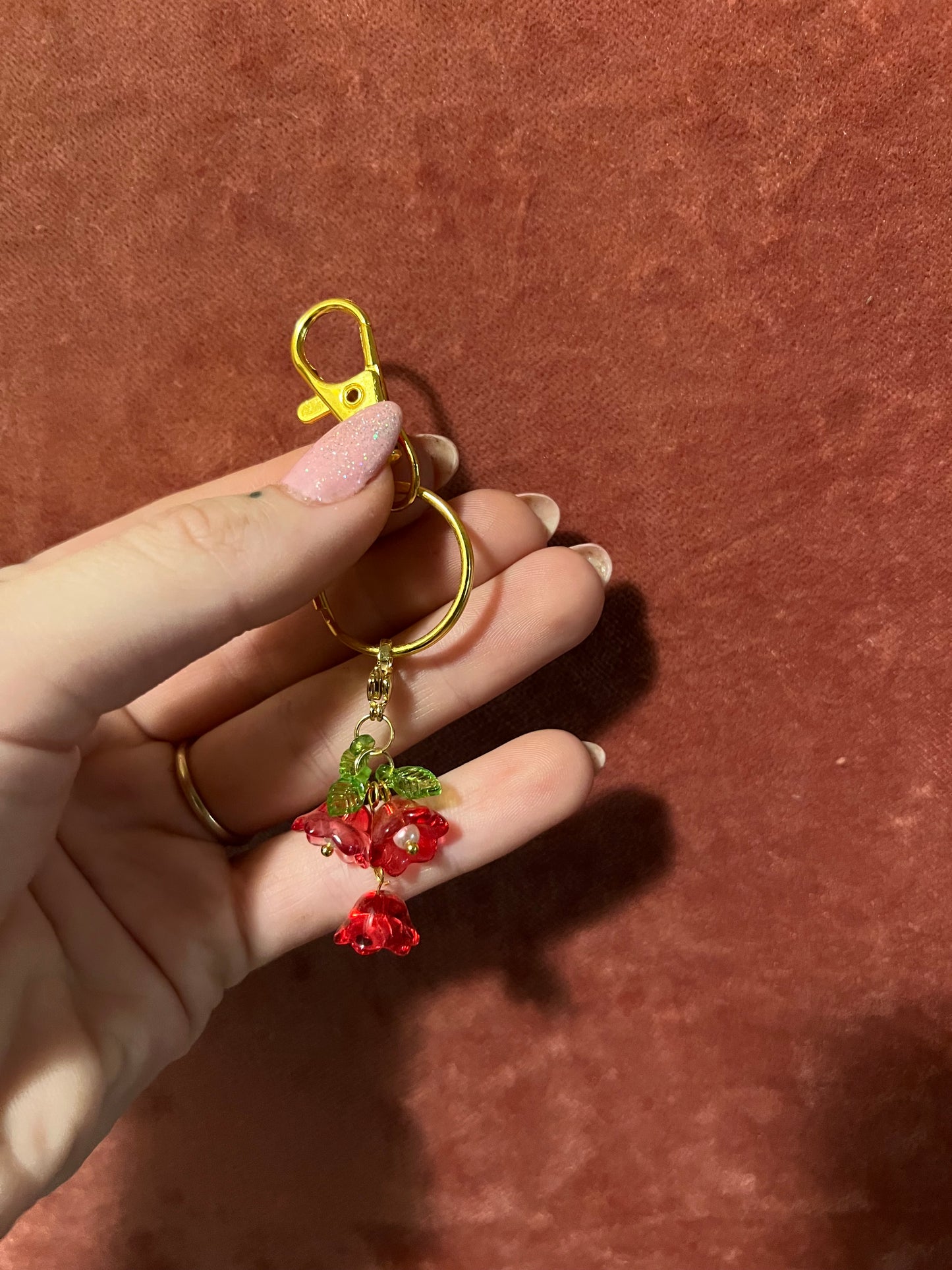 Lily of the Valley Keychain/Purse Charm