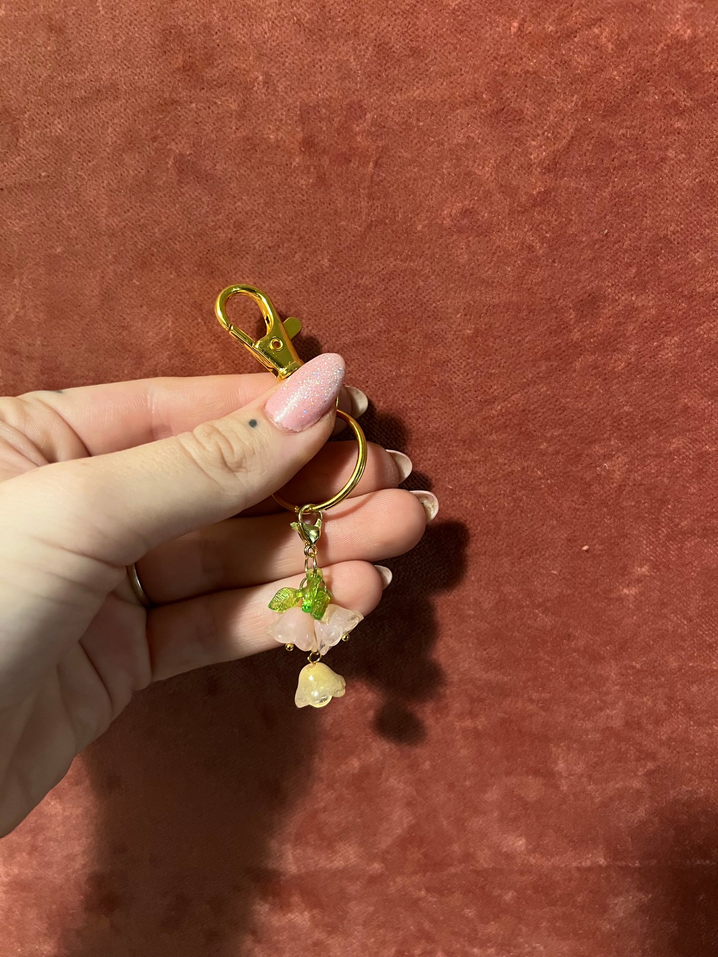 Lily of the Valley Keychain/Purse Charm