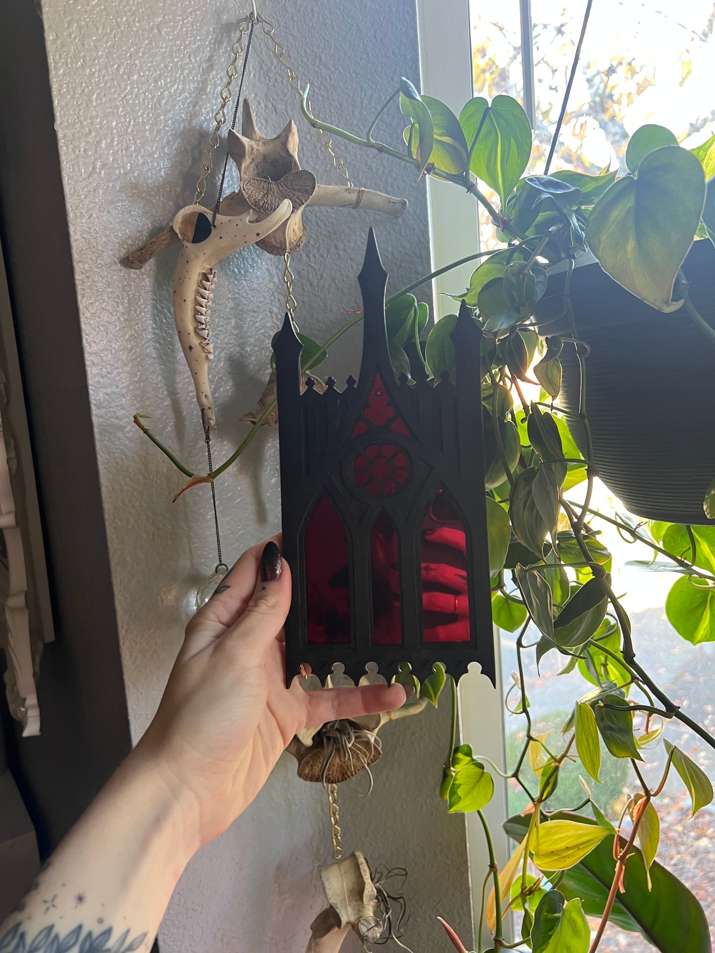 *MADE TO ORDER* Gothic Cathedral Mirror Plain Hanger