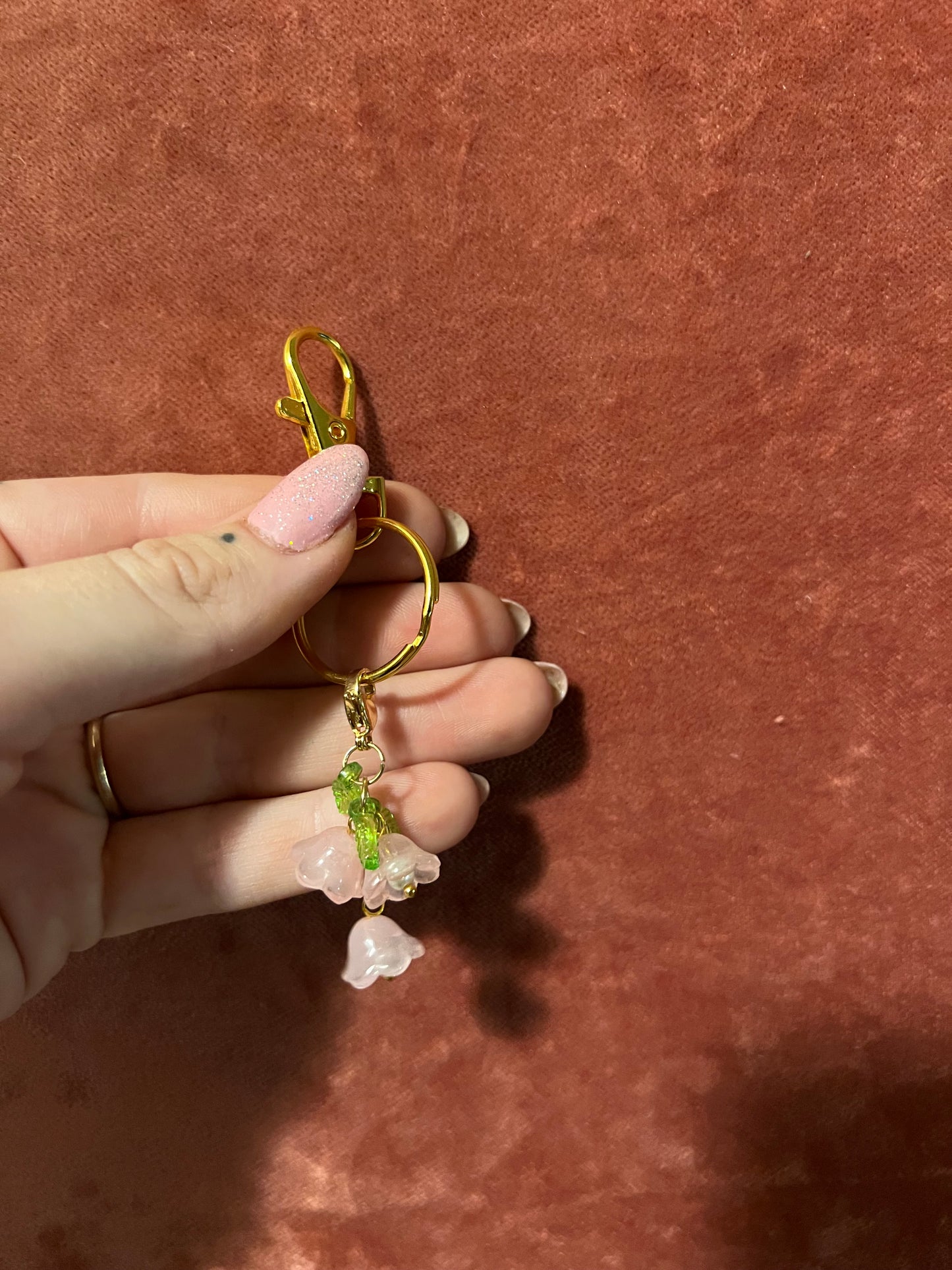 Lily of the Valley Keychain/Purse Charm