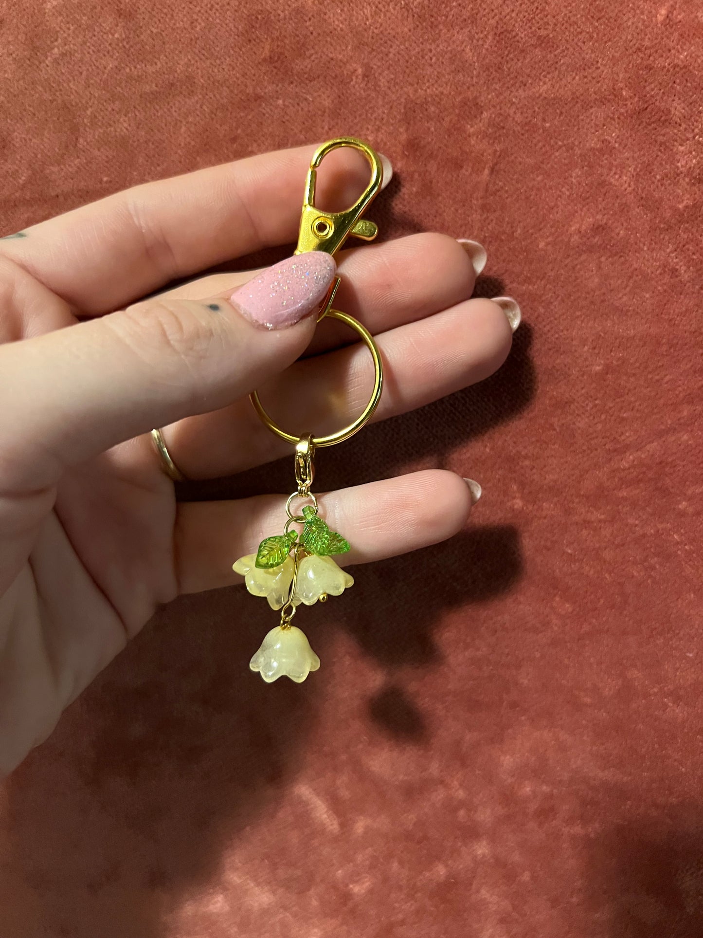 Lily of the Valley Keychain/Purse Charm
