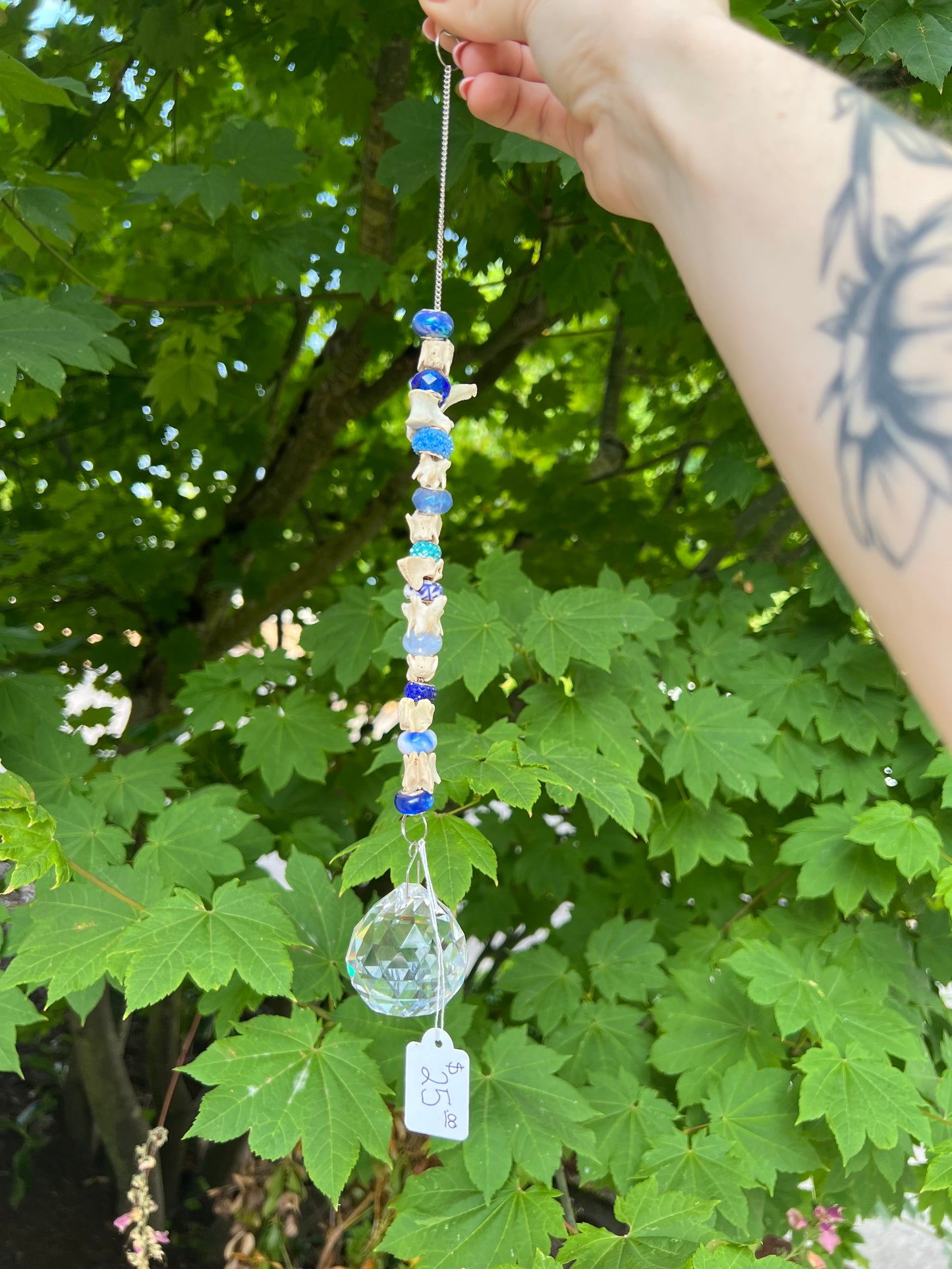 Vertebrae and Bead Suncatcher
