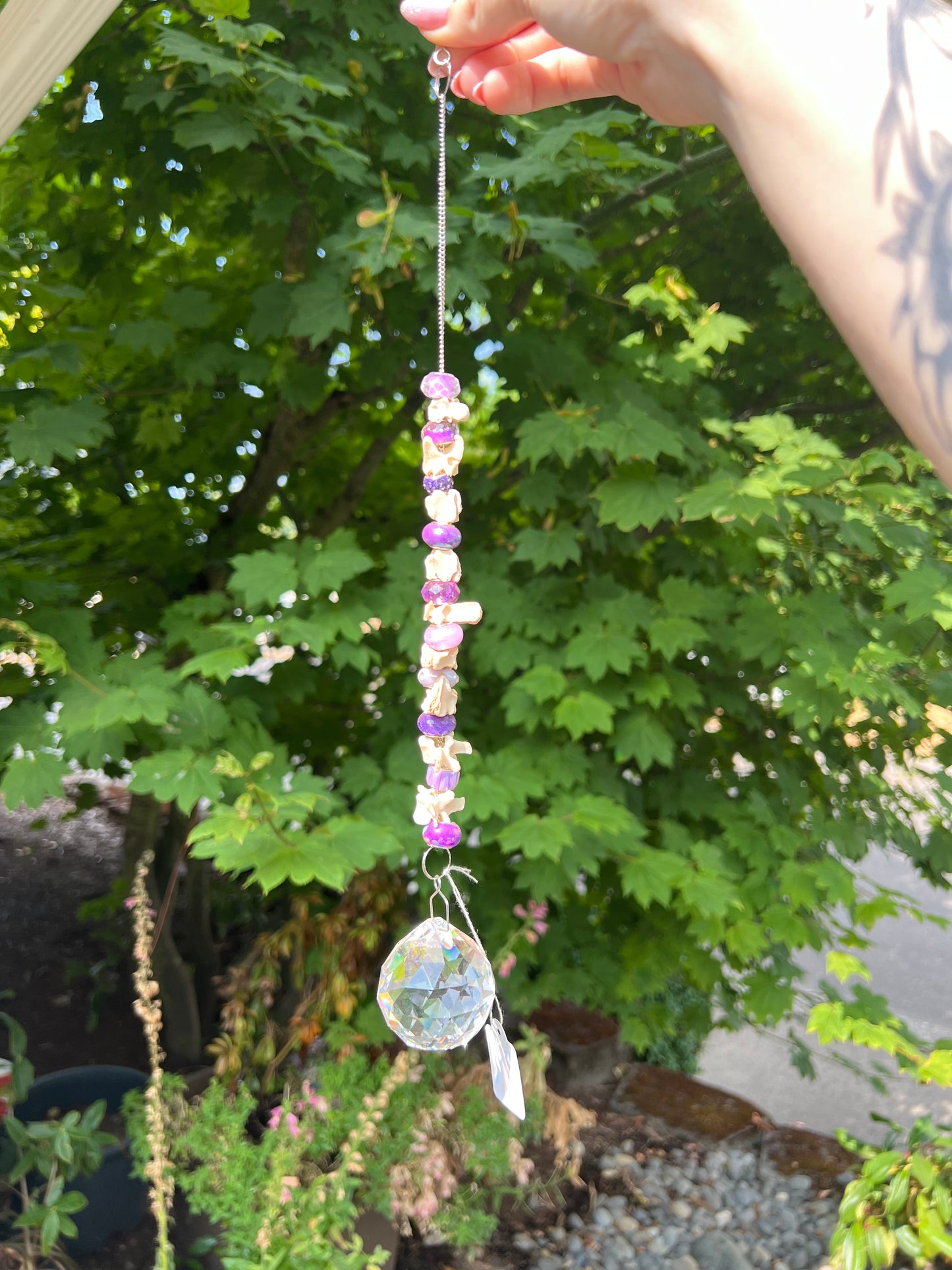 Vertebrae and Bead Suncatcher