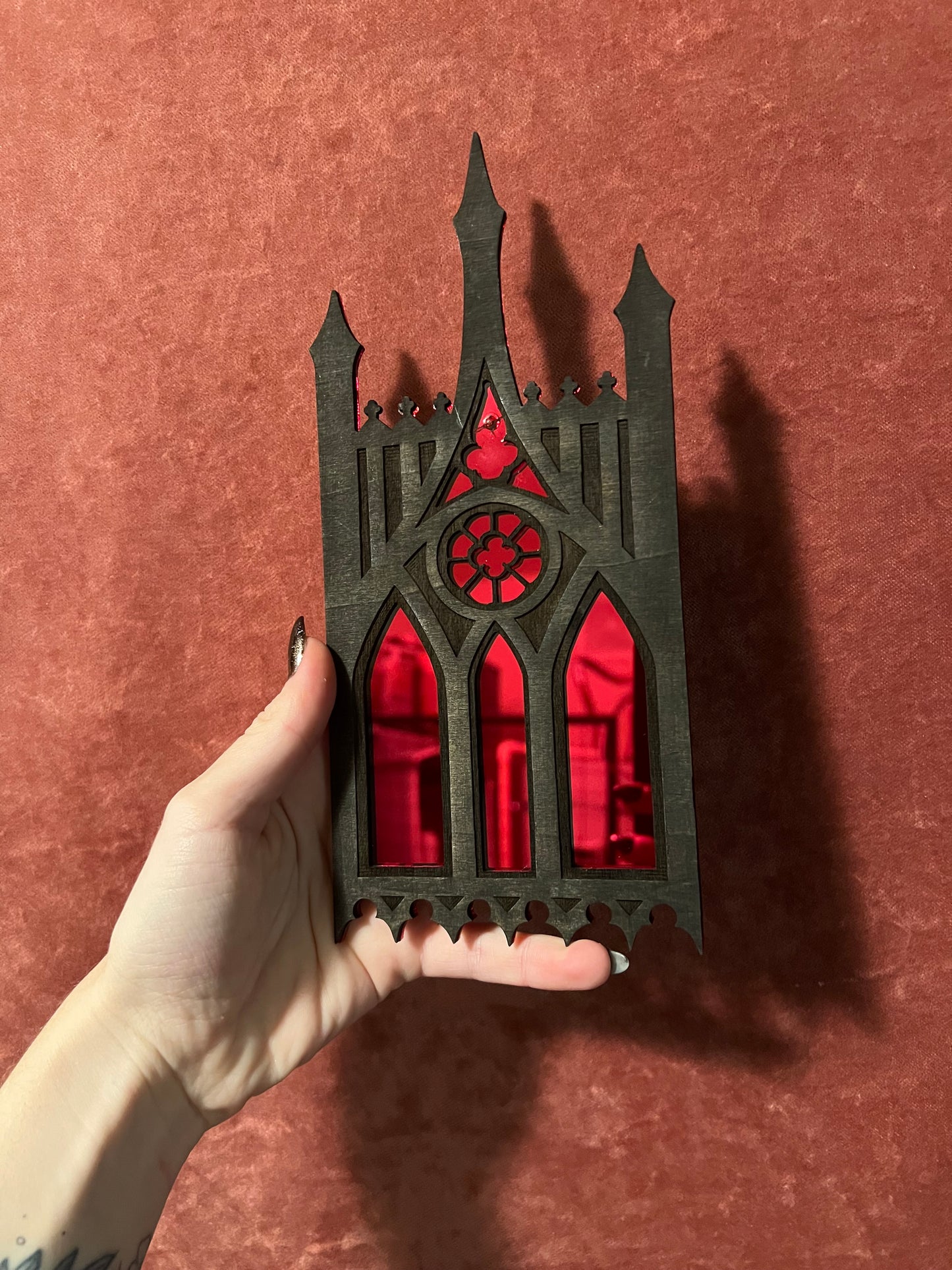 *MADE TO ORDER* Gothic Cathedral Mirror Plain Hanger