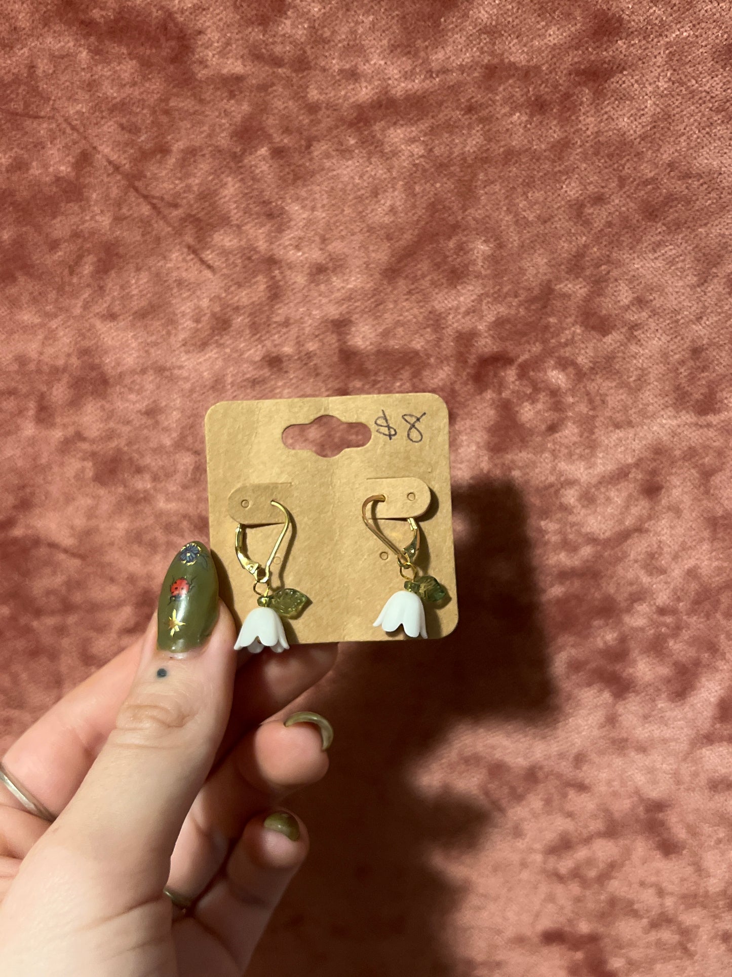 Lily of the Valley Charm Earrings