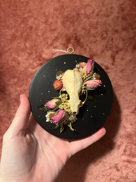 Skull Hanger with Pink