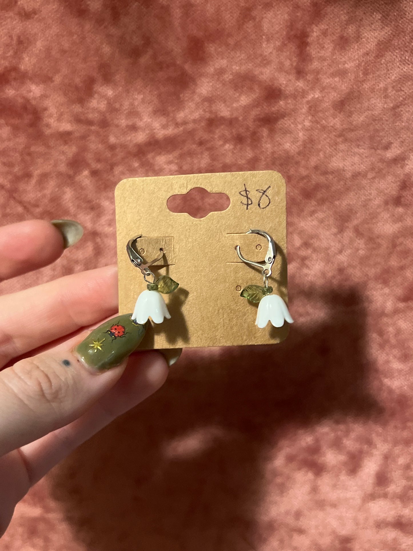 Lily of the Valley Charm Earrings
